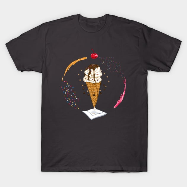 Ice Cream Dream T-Shirt by SarahWrightArt